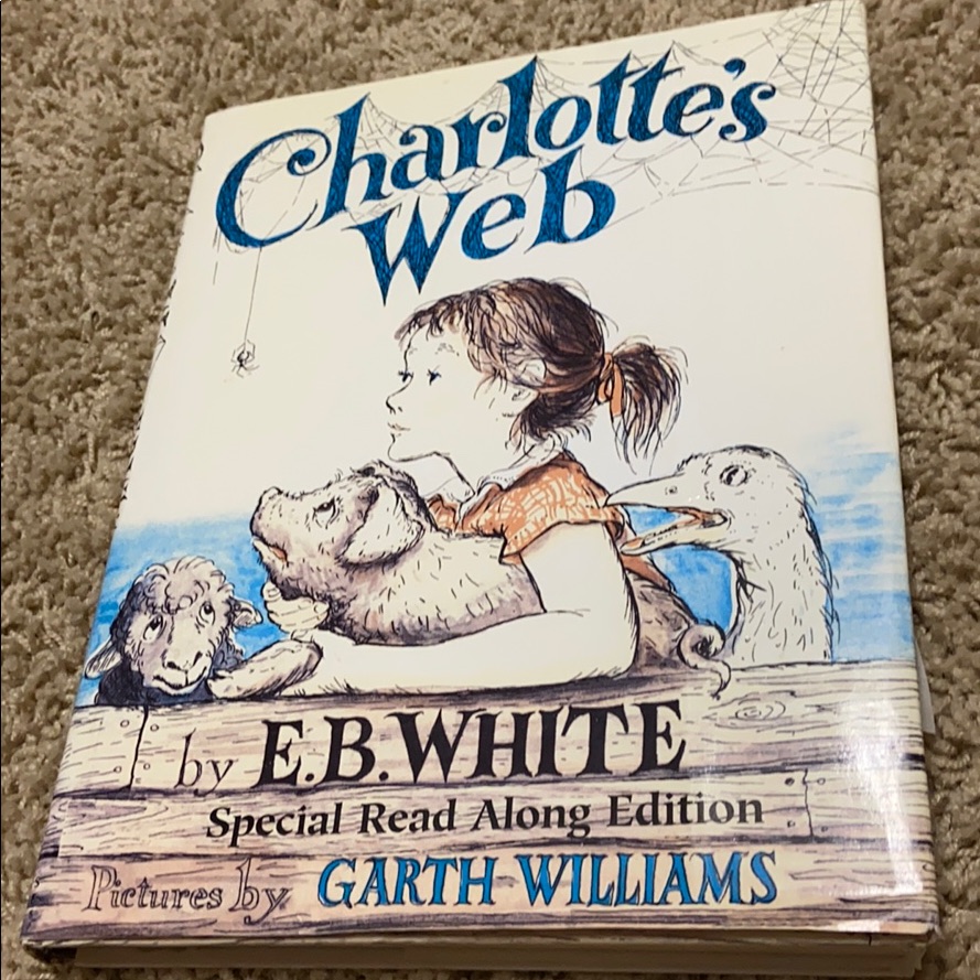 Hard Back Charlottes Web Book With Book Cover